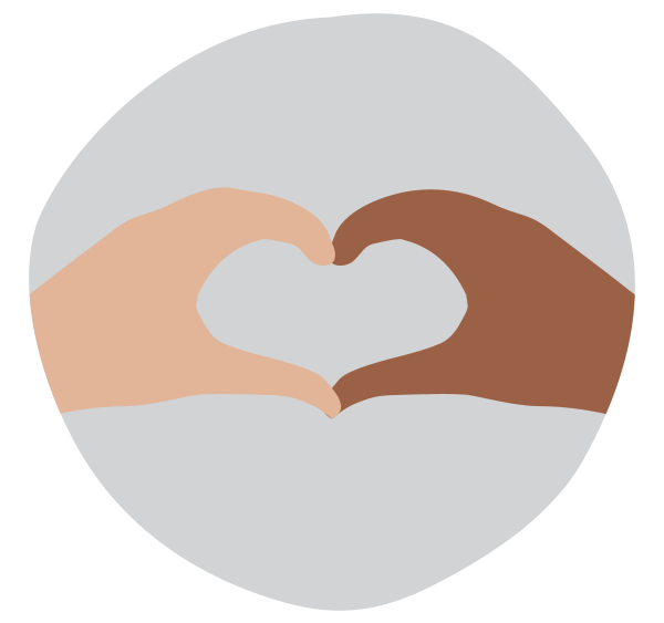 two hands forming a heart